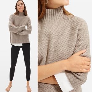 NEW Everlane The ReCashmere Stroopwafel Turtleneck Sweater M Recycled Knit
